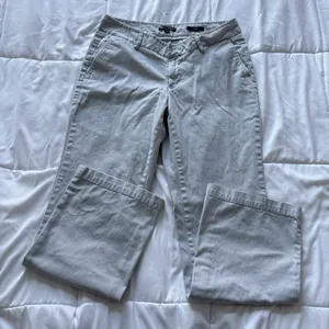 Gap‎ Aubrey Jeans Womens 6A Stretch Wide Leg Gray Jeans Cotton Office Business thumbnail 1