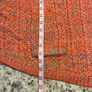 Moth Anthropologie Neon Orange Marled Knit Sweater Pockets XL‎ Raglan Boho Boxy thumbnail 10