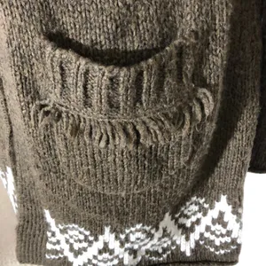 Mossimo Boho Long Line Sweater Fringe Cardigan Medium Pockets thumbnail 4