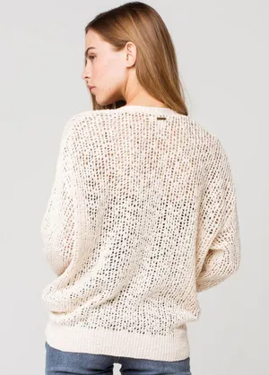 Billabong NWT “Sweet Bliss” cream wrap Sweater. Size Small thumbnail 3