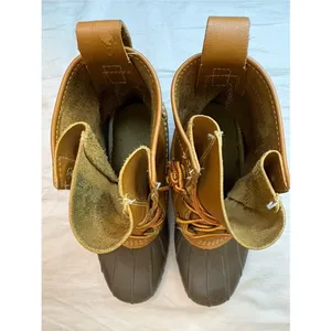 Vintage L.L. Bean Bean Boots Size 6M Brown Leather Made in Maine USA thumbnail 7