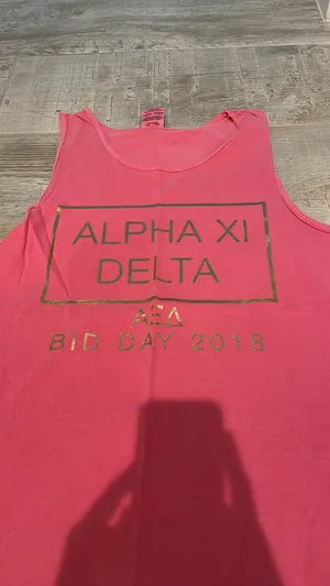 Comfort Colors Alpha Xi Delta  Tank thumbnail 2