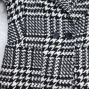 Jade & Ivory‎ 26 International NWT Double Breasted Houndstooth Blazer Peacoat M thumbnail 8