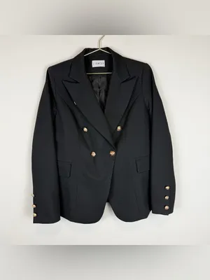 Lioness Palermo Blazer‎ Black Double Breasted Size Medium thumbnail 8