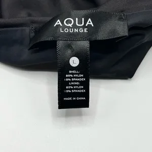 Aqua Lounge Black One Piece Swimsuit Sz L thumbnail 8