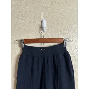 Naadam 100% Cashmere Washable Pants in Indigo Wide Leg Womans XXS thumbnail 6