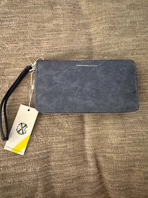 CLX by Christian Lacroix Ames denim double zipped wallet thumbnail 2