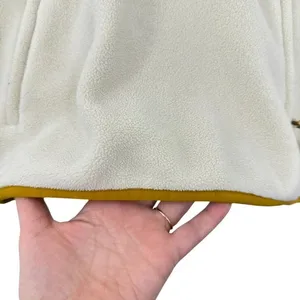Burton Anouk Fleece Pullover Cream Mustard Yellow Snap Neck Jacket Gorpcore‎ Ski thumbnail 6