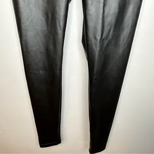 Offline by Aerie Womens M Real Luxe Black Hi-Rise Faux Leather‎ Leggings Stretch thumbnail 7