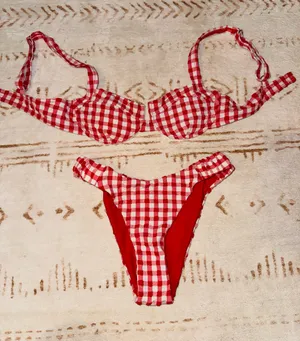 Berlook checkered bikini Red thumbnail 1