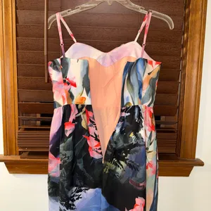 PRE OWNED Anthropologie x Corey Lynn Calter Watercolored Daybreak Midi Dress 0 thumbnail 11