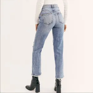 Free People Dakota Straight‎ Leg Jean in Indigo Blue Size 26 thumbnail 11