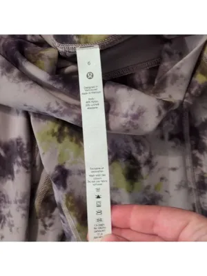 Lululemon Align High-Rise Pant with Pockets 31"Radial Tie Dye Mauve Grey Multi 6 thumbnail 3