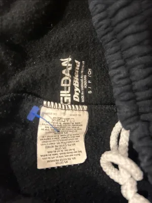 Gildan  Black  Joggers with White Drawstring thumbnail 3