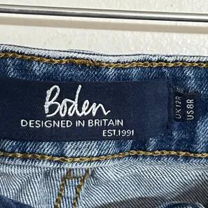 Boden Womens Slim Fit‎ Mid Wash Blue Denim Jeans Size US 8R UK 12R 30x29 thumbnail 4