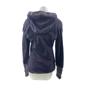 Lululemon Apres Run Pullover Women's Purple Hoodie Hooded Sweater Top Size 10 thumbnail 2