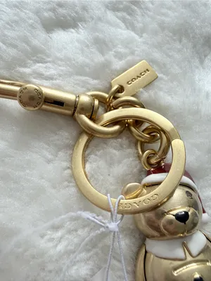 Coach Santa 3D Bear Bag Charm NWOT thumbnail 11