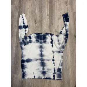 Sundry Womens Blue White Tie‎ Dye Modal Blend Pullover Sweatshirt Size 1 Small thumbnail 2