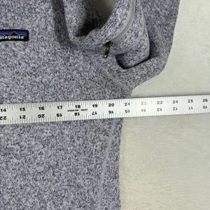 Patagonia Better Sweater 1/4 Zip Pullover Tailored Grey Womens L 25617 FA15 thumbnail 4