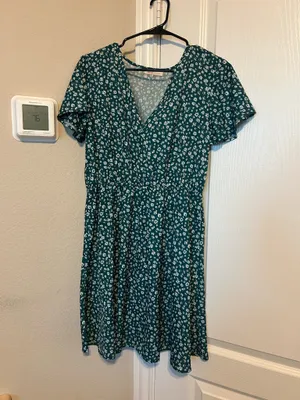 Floral dress Green Size L thumbnail 1