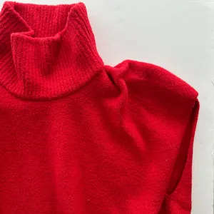 Lululemon Brushed Cotton Merino Wool Sweater Tunic Carnation Red Size 16 $178 thumbnail 6