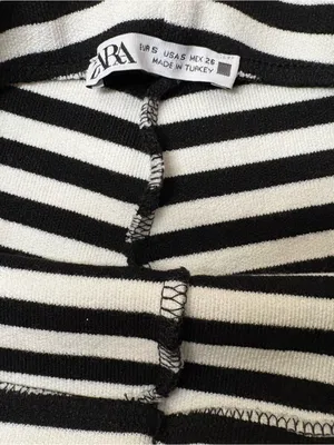 Zara small striped Halloween beetlejuice core shorts women casual preppy chic thumbnail 4