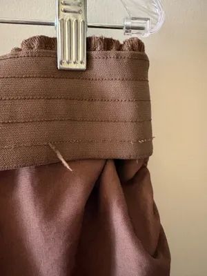 Free people brown fold over shorts thumbnail 4