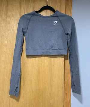 Gymshark Vital Seamless Long Sleeve Crop Top - Size Medium thumbnail 1