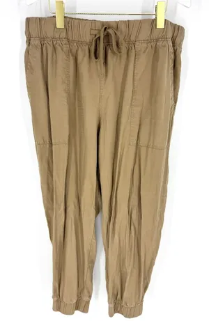 Universal Thread Womens XXL Khaki Lyocell Jogger‎ Pants Elastic Waist thumbnail 1