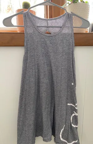 Calvin Klein Dark Grey Flowy Workout Tank Gray Size XL thumbnail 1
