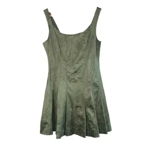 En Saison Delphine Faux Suede Pleated Fit and Flare Mini Dress‎ Size Small Fall thumbnail 2