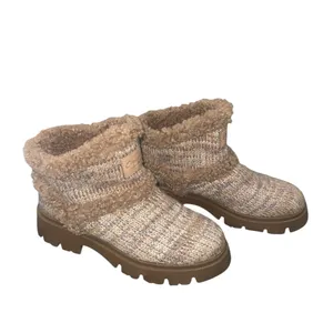NEW Circus By Sam Edelman Clare Cozy Bootie Color: Natural Multi Knit/Shearling thumbnail 9