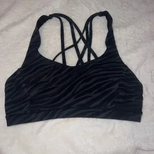 Lululemon free to be zebra bra thumbnail 1
