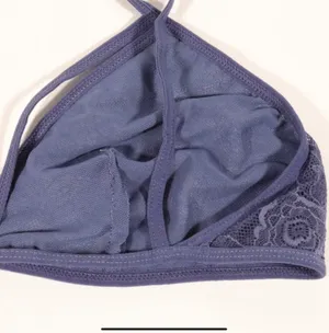 Anemone NWT Unlined Bralette in Blue-Gray One Size thumbnail 5