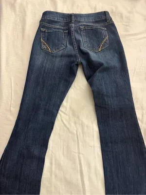 Arden B Dark Blue Flare Jeans thumbnail 4