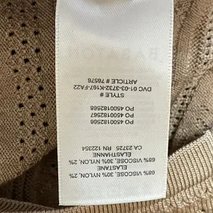 Aritzia Babaton Womens Brown Sleeveless Eyelet Crop Sweater Tank Vest Top Size M thumbnail 5