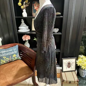 Kay Unger Leopard Print Multi Colored Dress Size 6 thumbnail 7