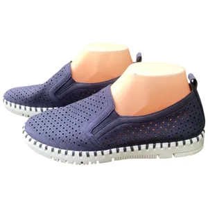 PATRIZIA Women's Surfie Navy Suede Cut Outs Slip-On Shoes EU 39 US 8.5 thumbnail 4