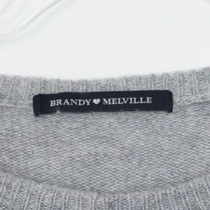 Brandy Melville‎ Wool Cashmere Blend Long Sleeve Gray Striped Sweater thumbnail 6