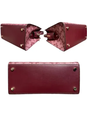 Kate Spade Signature Spade Pink Floral Jacquard Top-Handle 2-Way Satchel thumbnail 4