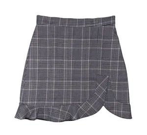 ZARA Asymmetrical Plaid Skirt thumbnail 1
