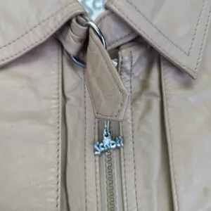 Schott Sportswear Genuine Leather Bomber Jacket‎ Womens Size 40 Brown thumbnail 11