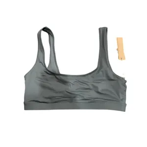 Skims Signature Swim Scoop neck tank bikini top Gunmetal S NWT ( sold out) thumbnail 5