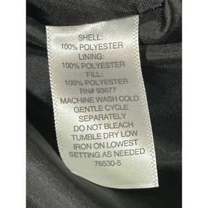 Liz Claiborne Puffer Vest Women‎ S Grey Black Geometric Monogram Zip Up Preppy thumbnail 7