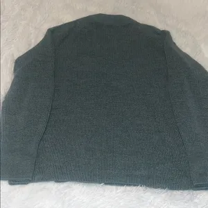 Lululemon Merino Wool-Blend Ribbed Crewneck Sweater Heathered Tidewater Teal Sz2 thumbnail 7