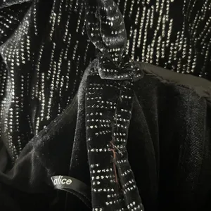 Lavish Alice Altered Crystal Velvet Mini Dress Black Metallic Corset Drape Sz 4 thumbnail 9