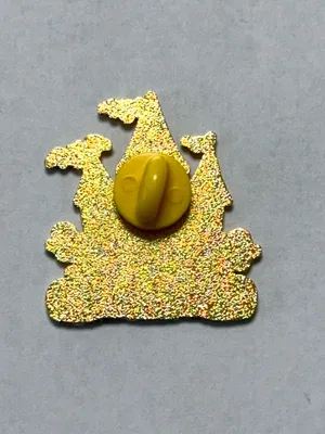 Halloween Haunted House Pin Black Orange White Gold Tone New thumbnail 4