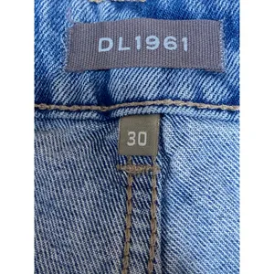 DL1961 Women's Blue Distressed High Waist Frayed Hem Cut Off Denim Shorts Sz 30 thumbnail 3
