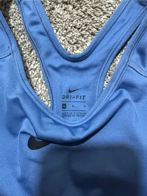 Nike Blue Racerback Bikini Top with Black Band thumbnail 3