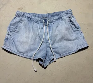 Aerie Light Blue Drawstring Women’s Shorts large thumbnail 1